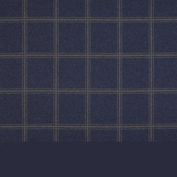 Lisle Wool Check Meterware von Colefax & Fowler, Dark Blue