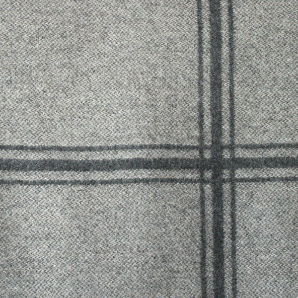 Lisle Wool Check Meterware von Colefax & Fowler, Charcoal