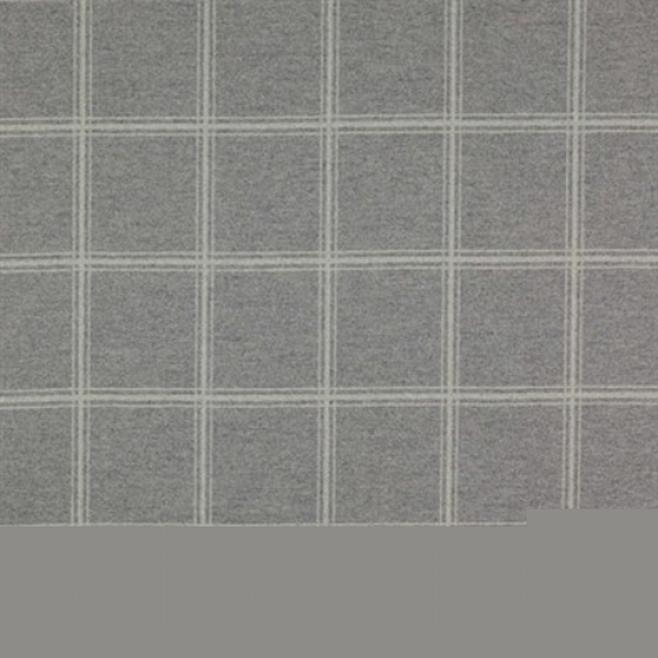 Lisle Wool Check Meterware von Colefax & Fowler, grey melang