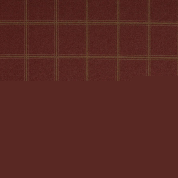 Lisle Wool Check Meterware von Colefax & Fowler, tomato