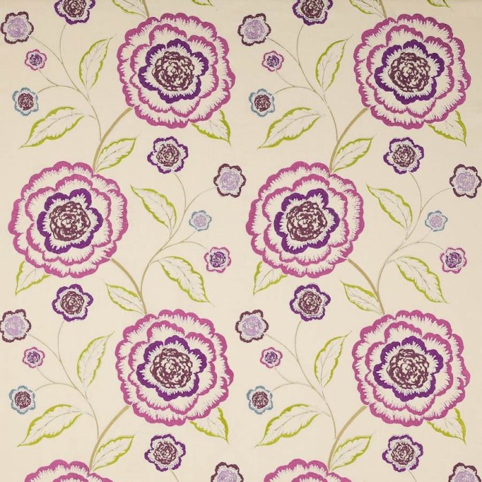 Manuel Canovas Alma Leinenstoff in Rose Indien
