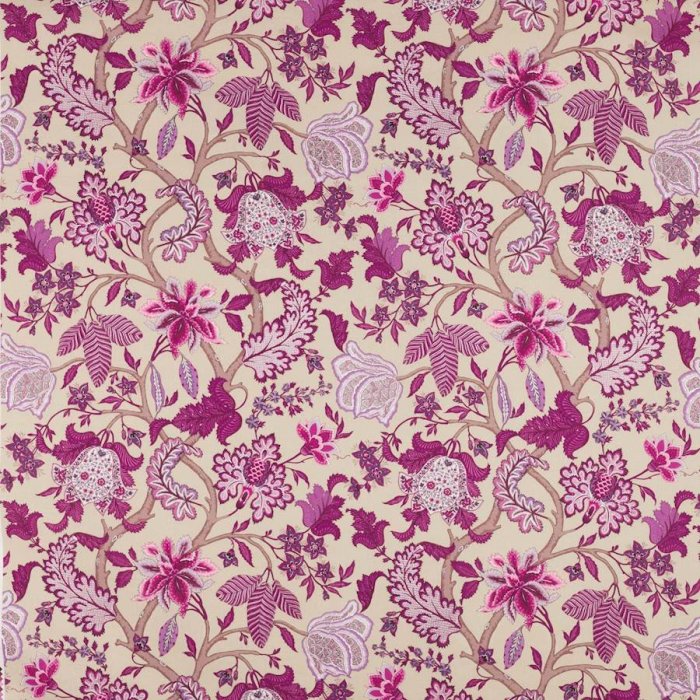 Manuel Canovas Bagatelle Leinenstoff in Manganese