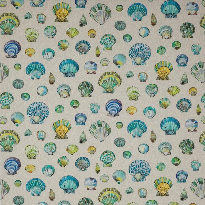 Manuel Canovas Bali Outdoorstoff in Aqua