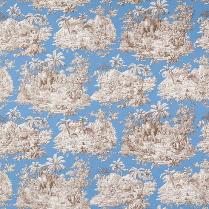 Manuel Canovas Bengale Stoff in Bleu