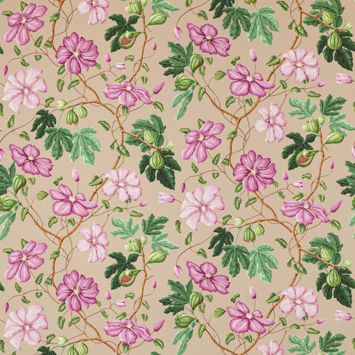 Manuel Canovas Castellane Stoff in Manganese/Taupe