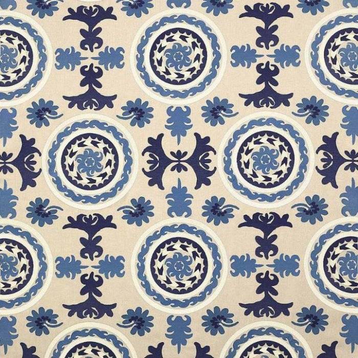 Manuel Canovas Castillon Leinenstoff in Celeste