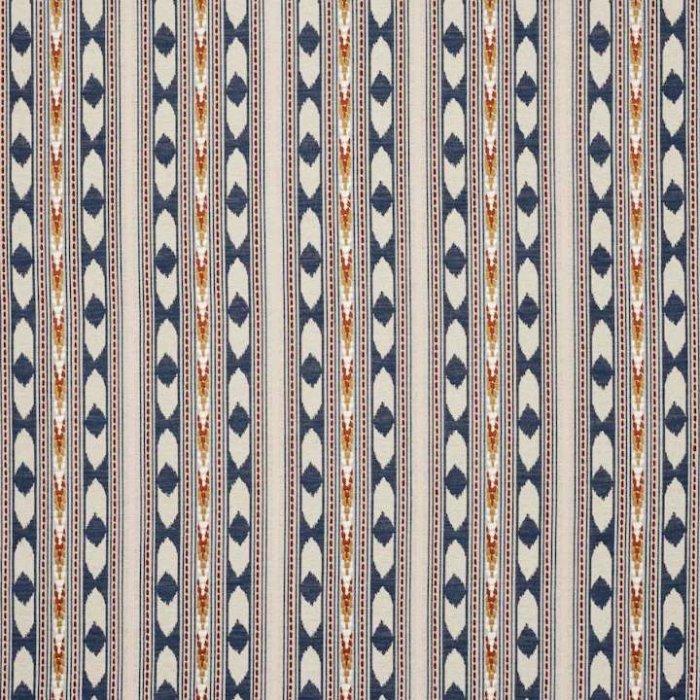 Manuel Canovas Cochin Leinenstoff in Outremer