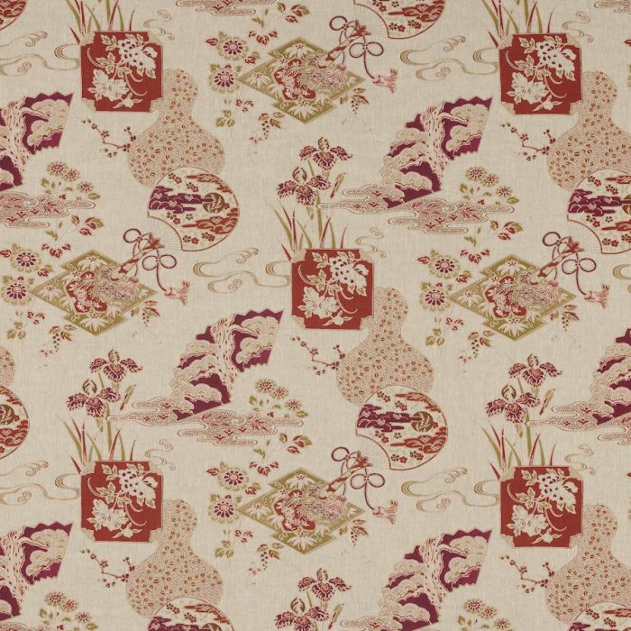 Manuel Canovas Imari Stoff in Terracotta