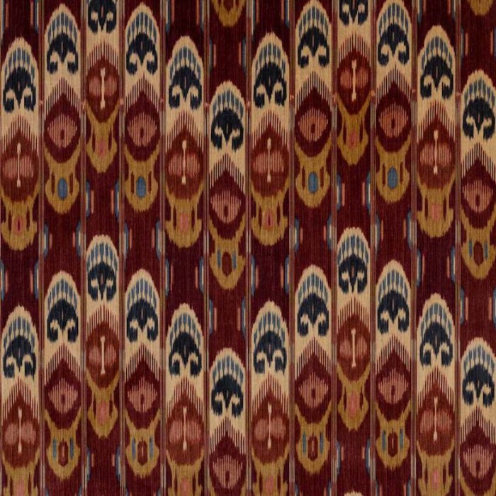Manuel Canovas Kerala Velours Samtstoff in Brique