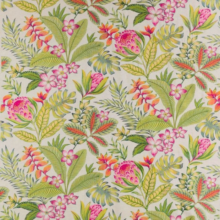 Manuel Canovas Laly Leinenstoff in Hibiscus