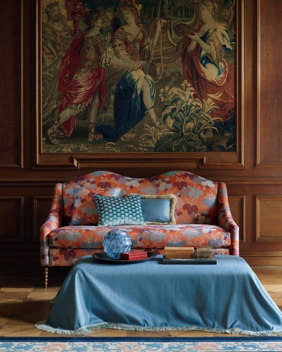 Sofa mit Bezug aus Manuel Canovas Lucia