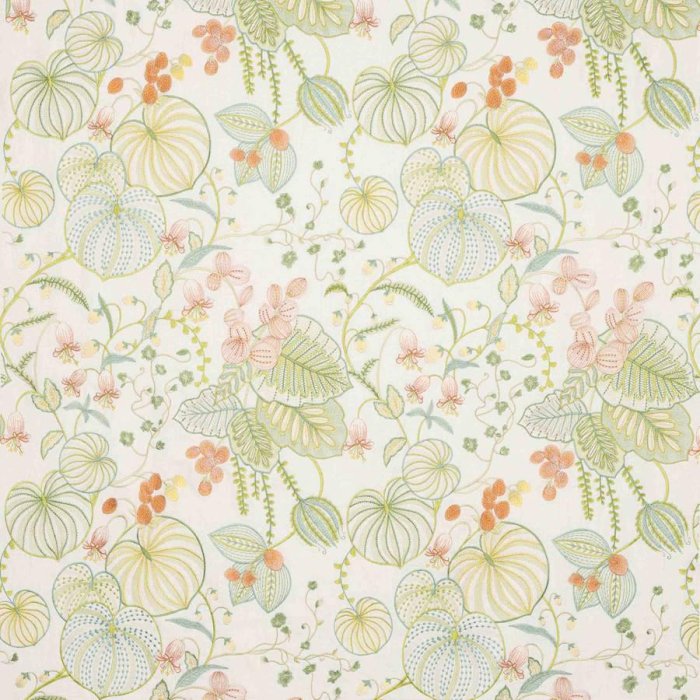 Manuel Canovas Mahina Leinenstoff in Corail