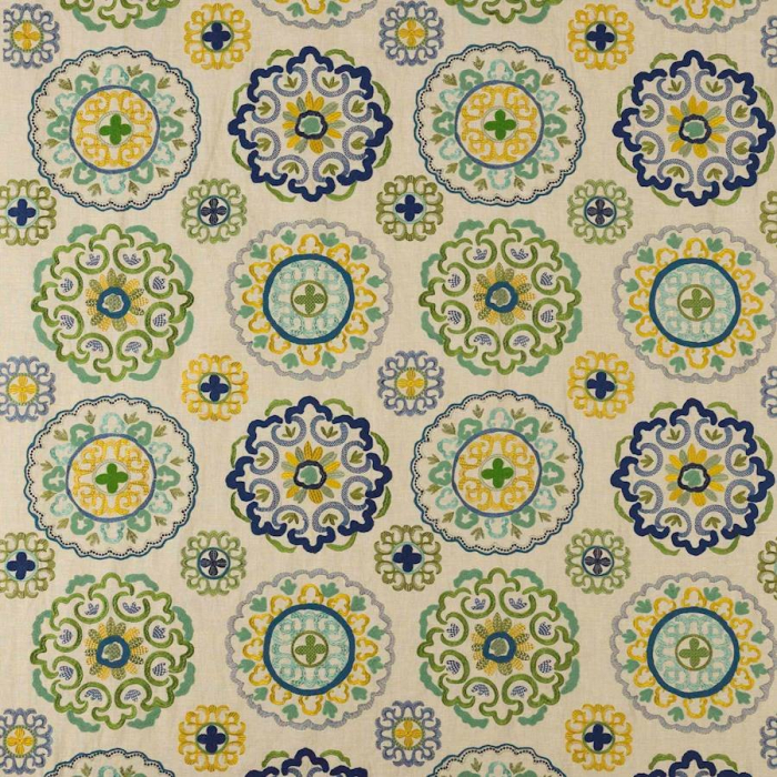 Manuel Canovas Margaux Stoff in Mer
