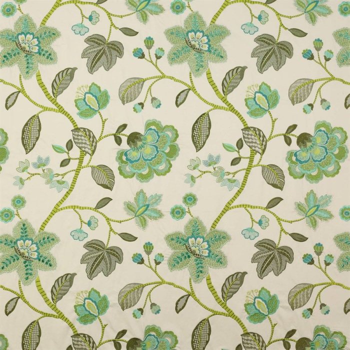 Mina Turquoise – Stoff von Manuel Canovas