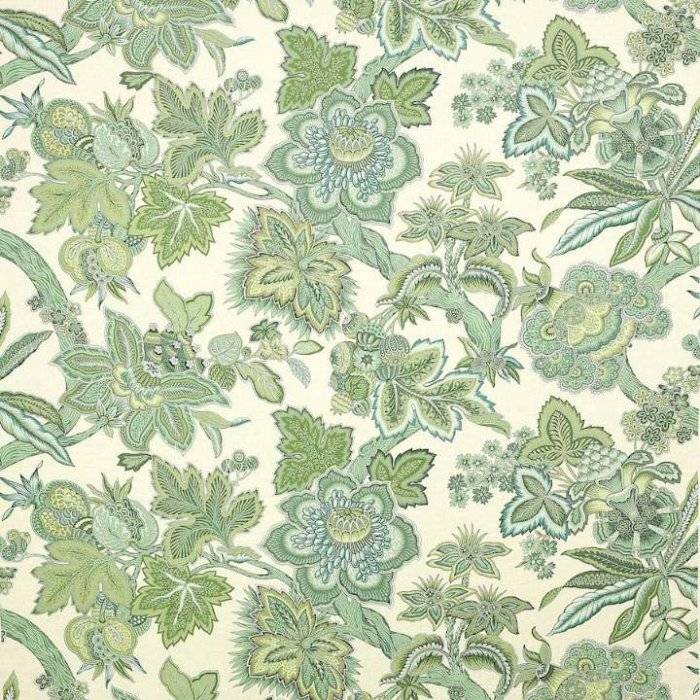 Manuel Canovas Mysore Leinenstoff in Jade