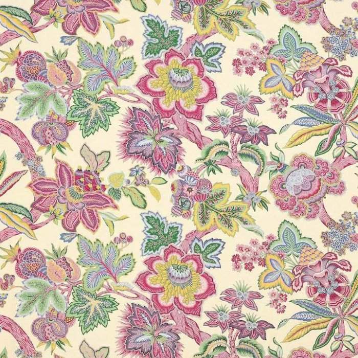 Manuel Canovas Mysore Leinenstoff in Multicolore