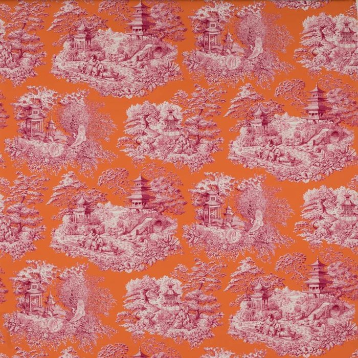 Manuel Canovas Nara Stoff in Abricot