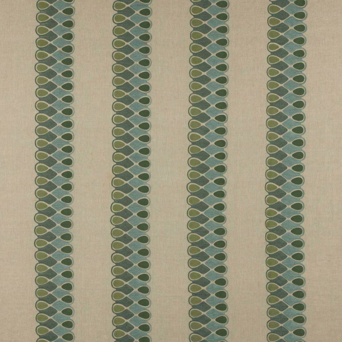 Manuel Canovas Niki Streifenstoff in Celadon