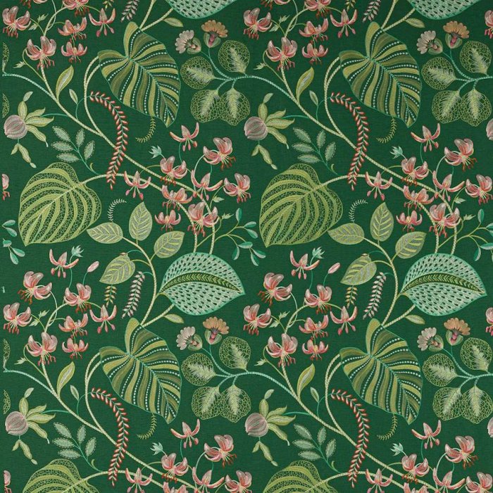 Manuel Canovas Palmaria Stoff in Emeraude