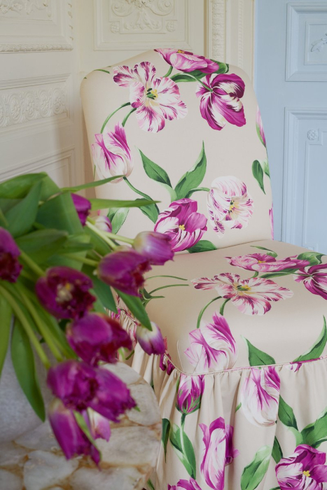 Detail von Manuel Canovas Polina mit Tulpen
