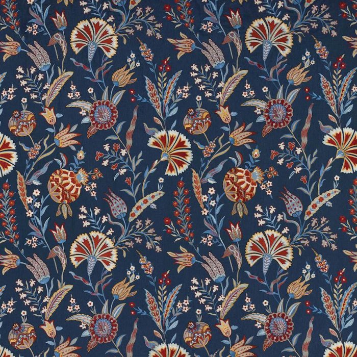 Manuel Canovas Siki Stoff in Terre de Sienne