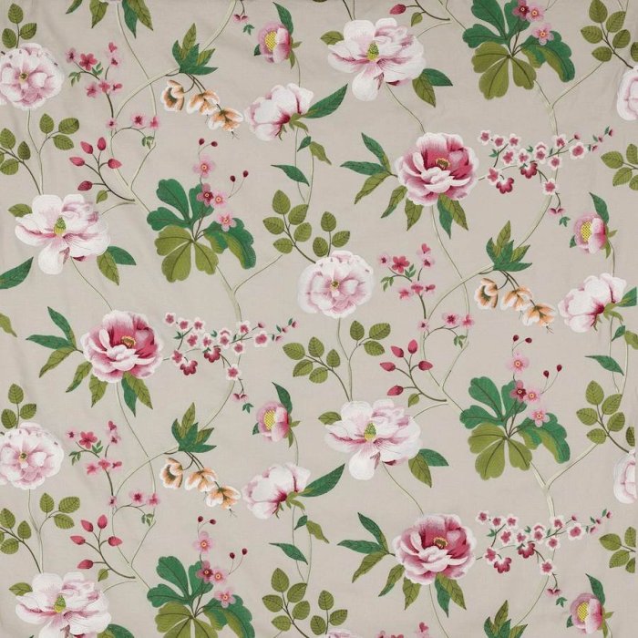 Manuel Canovas Talmont Leinenstoff in Rose