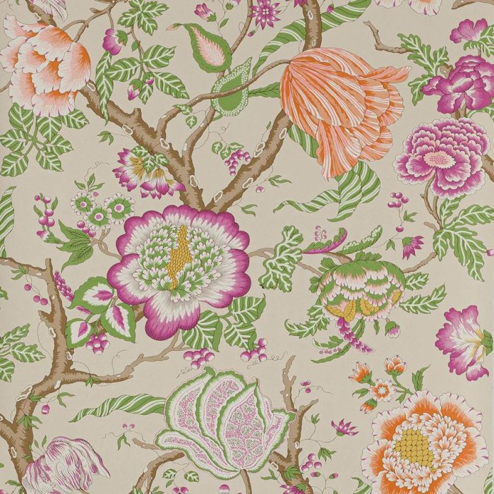 Brahmane Tapete von Manuel Canovas in Pivoine