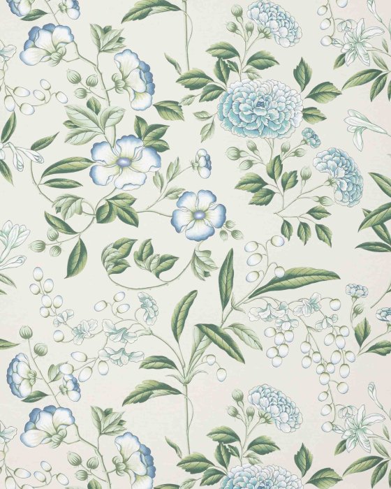Coromandel Aqua – Tapete von Manuel Canovas
