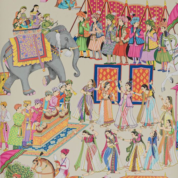 Kalinda Tapete von Manuel Canovas in Rose Persan