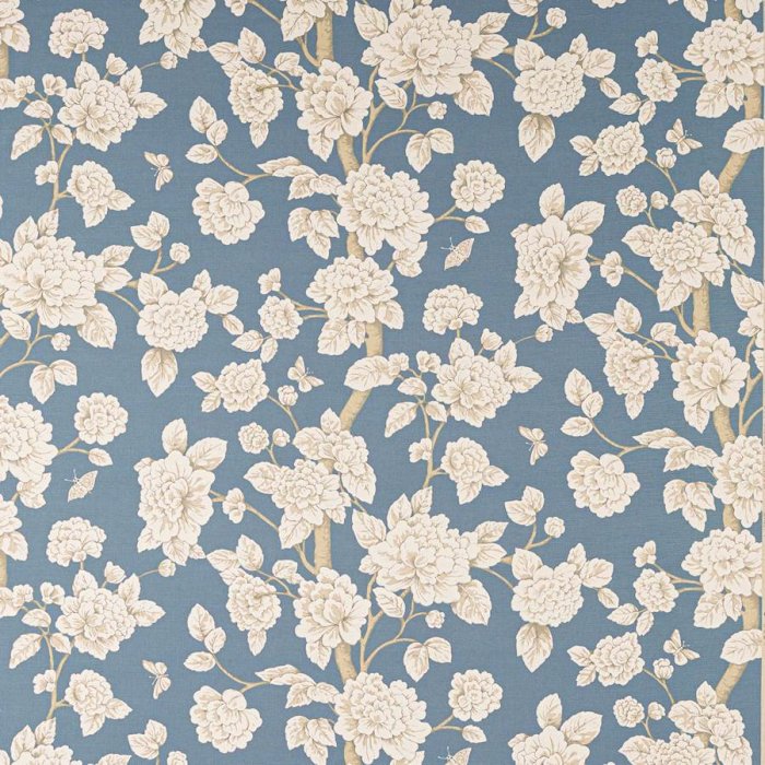 Manuel Canovas Thais Stoff in Azur