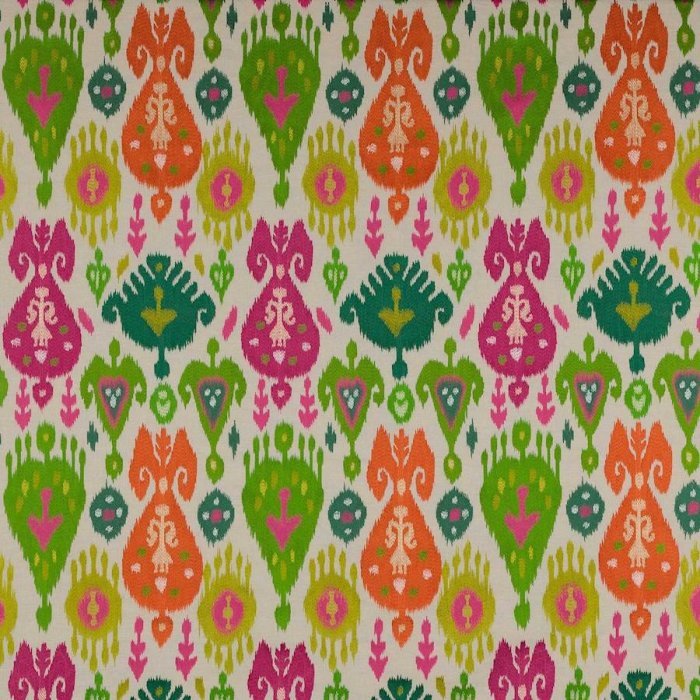 Manuel Canovas Thara Leinenstoff in Abricot