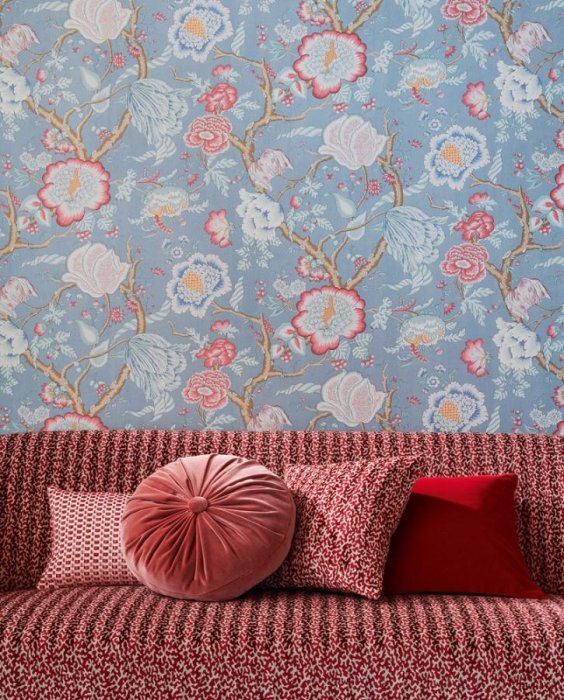 Velours Moorea von Manuel Canovas im Raum