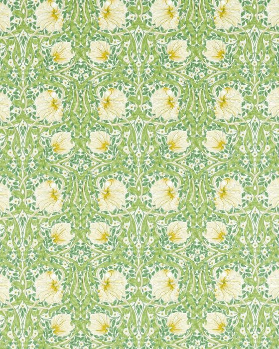 Pimpernel Weld/Leaf Green – Stoff von Morris & Co.