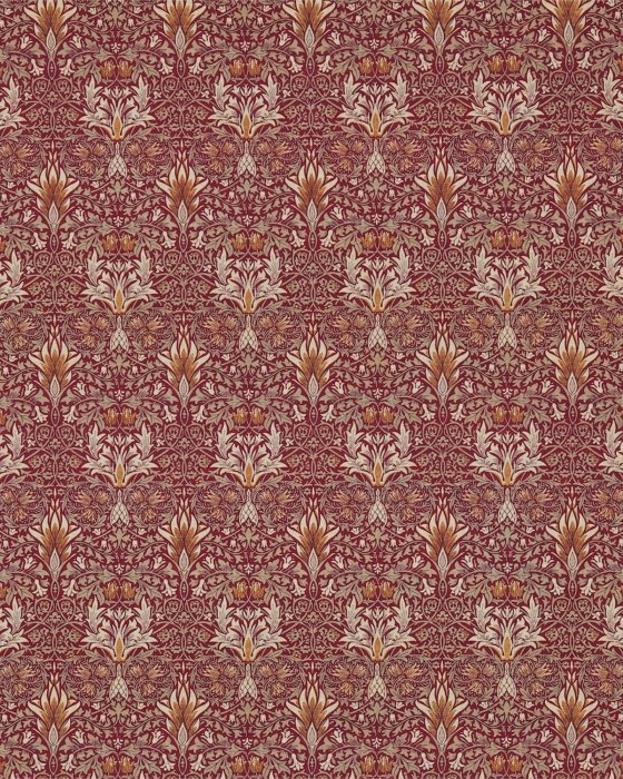 Snakeshead Claret/Gold – Stoff von Morris & Co.