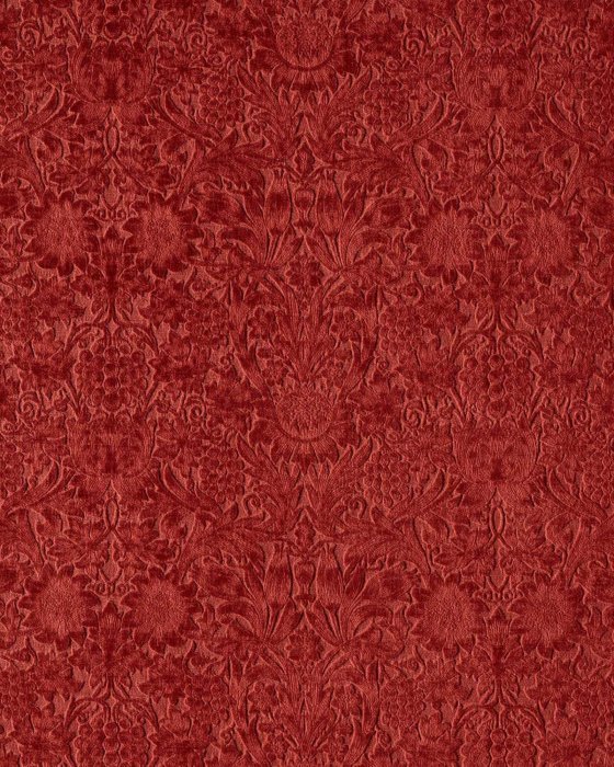 Sunflower Caffoy Velvet Barbed Berry – Stoff von Morris & Co.