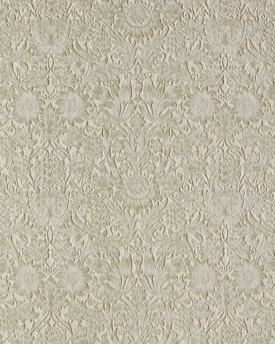 Sunflower Caffoy Velvet Fired Biscuit – Stoff von Morris & Co.