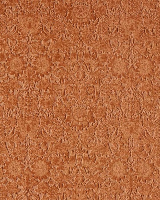 Sunflower Caffoy Velvet Redhouse – Stoff von Morris & Co.