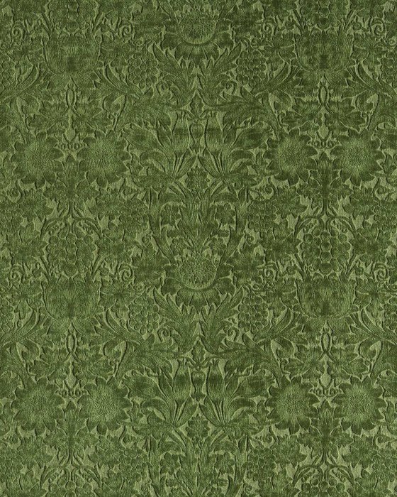 Sunflower Caffoy Velvet Tump – Stoff von Morris & Co.