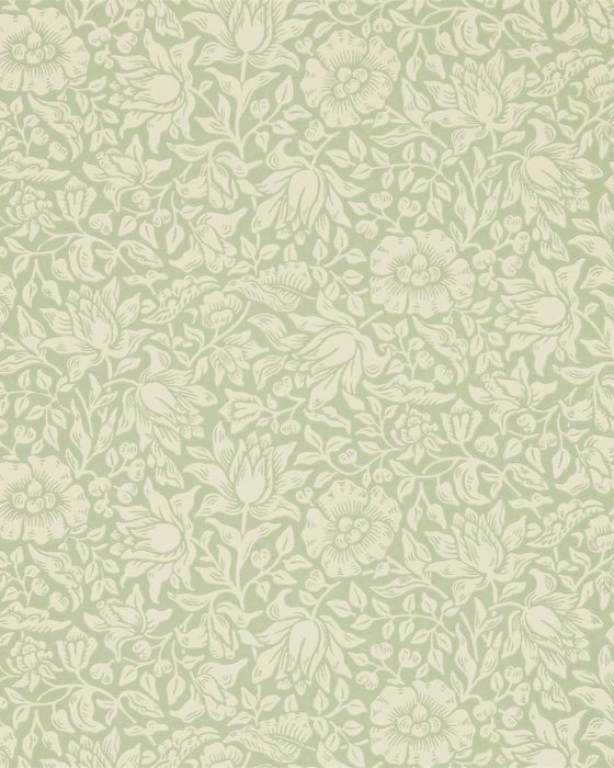 Mallow Apple Green – Tapete von Morris & Co.