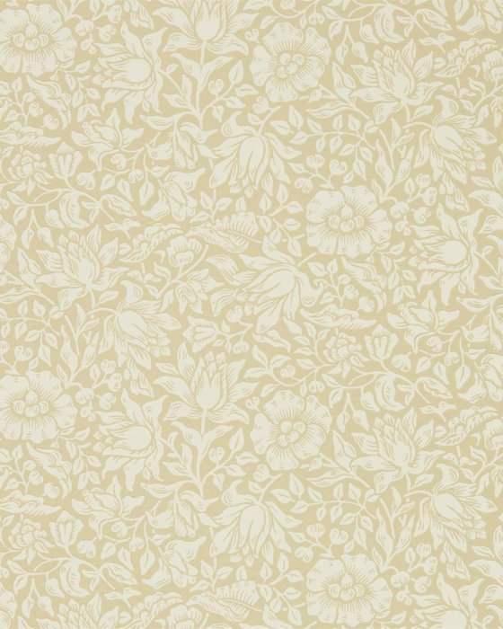 Mallow Soft Gold – Tapete von Morris & Co.