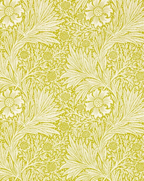 Marigold Chartreuse – Tapete von Morris & Co.