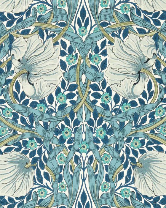 Pimpernel Cobalt/Mineral – Tapete von Morris & Co.