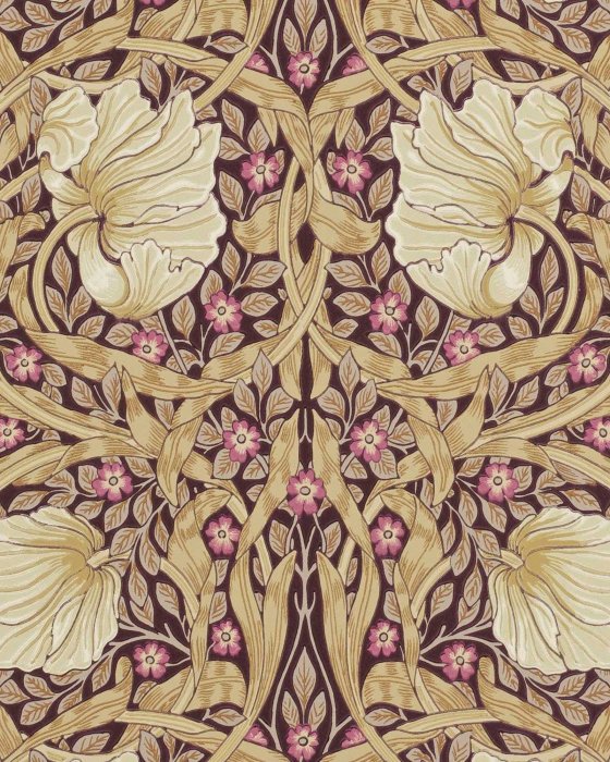 Pimpernel Fig/Sisal – Tapete von Morris & Co.