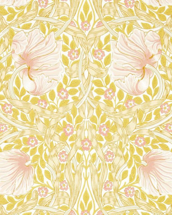 Pimpernel Simply Morris Sunflower/Pink – Tapete von Morris & Co.