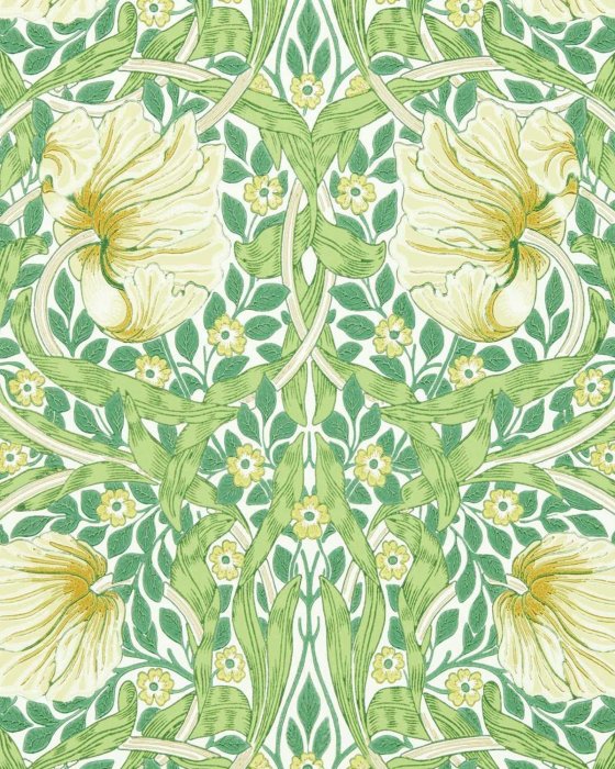 Pimpernel Simply Morris Weld/Leaf Green – Tapete von Morris & Co.