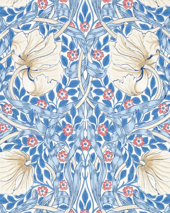 Pimpernel Simply Morris Woad – Tapete von Morris & Co.