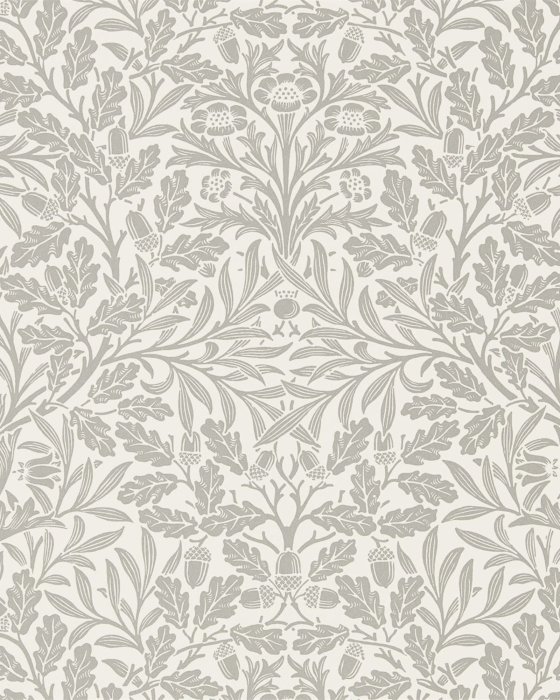 Pure Acorn Ecru/Pewter – Tapete von Morris & Co.