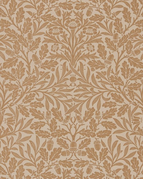 Pure Acorn Gilver/Copper – Tapete von Morris & Co.