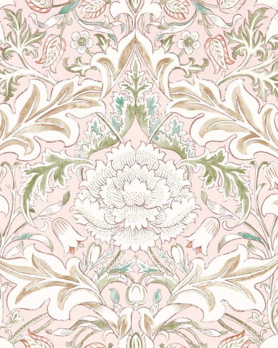 Simply Severn Cochineal/Willow – Tapete von Morris & Co.