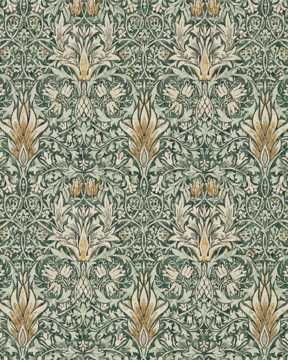 Snakeshead Forest/Thyme – Tapete von Morris & Co.